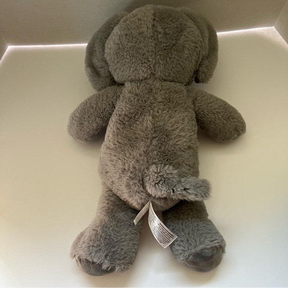 Fiesta Solid Gray Elephant Plush 15” Stuffed Animal Toy lovey - Picture 5 of 6
